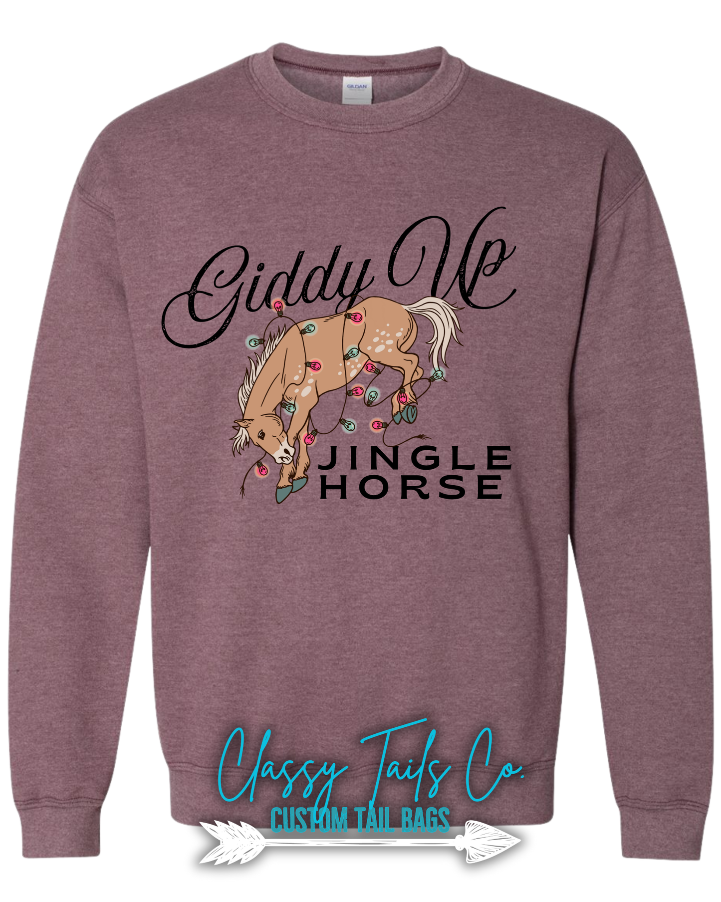 π Jingle Horse Christmas Sweatshirt | Classy Tails Co. Exclusive