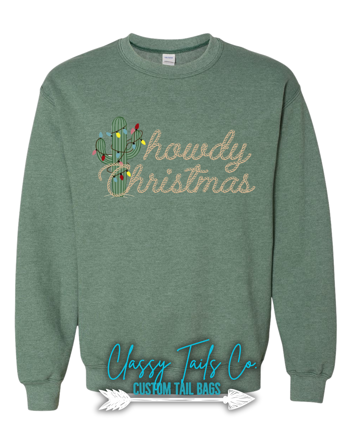 🤠🎄 Howdy Christmas Sweatshirt | Classy Tails Co. Exclusive