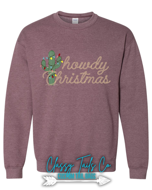 🤠🎄 Howdy Christmas Sweatshirt | Classy Tails Co. Exclusive
